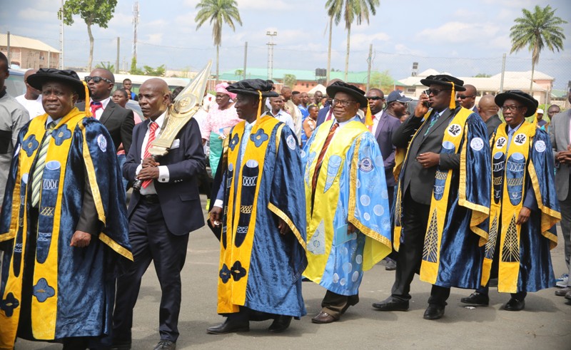Reinvent your curricula to help ease unemployment, Okowa urges universities, as DELSU graduates 4,252 students