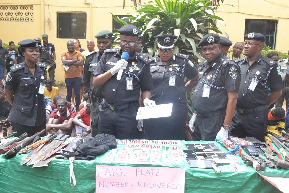 School proprietor arrested, charged to court for alleged rape, as Delta Police Command parade crime suspects