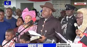 Okowa congratulates Diri on his inauguration as Bayelsa Governor, urges protesters to give peace a chance