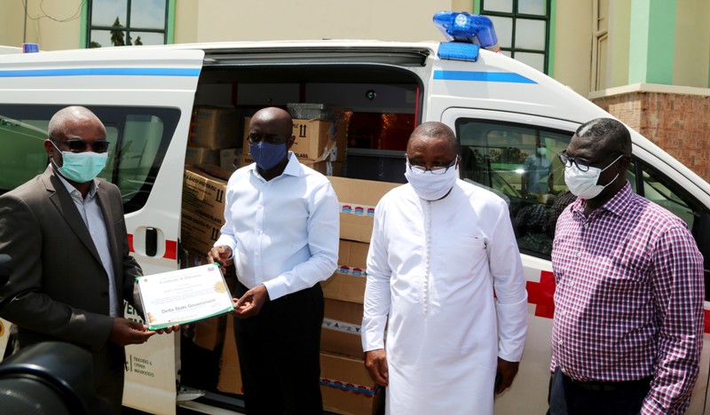 Covid-19: Delta receives ambulance, buses, ventilator, others from oil and gas industry operators