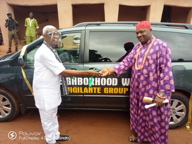 Ezi security: Prominent sons donate operational vehicle, communication gadgets