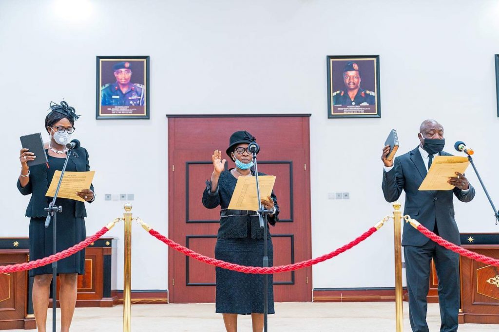 Okowa swears in 3 judges, urges speedy dispensation of justice