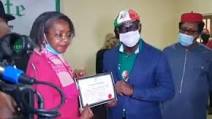 Edo election: INEC presents certificates of return to Gov. Obaseki, Shaibu