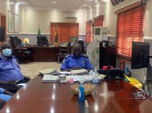 CP Ari M. Ali, right, his deputy in charge of operations, DCP Johnson Adenola