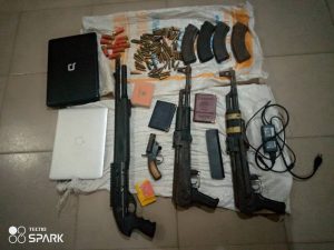Items recovered from the murder suspects.