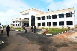 One of the ongoing projects inspected at the university.