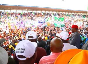 Yet another cross section of the mammoth crowd at the Ozoro mega rally.