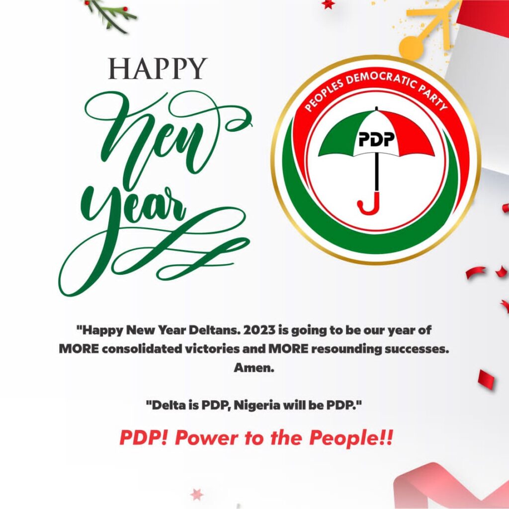 Delta PDP wishes Deltans, happy, prosperous, fulfilling 2023