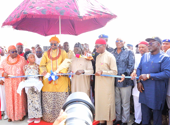 Okowa earned PDP’s Vice-Presidential ticket, says Ayu; commissions Ogbeye Floating Market