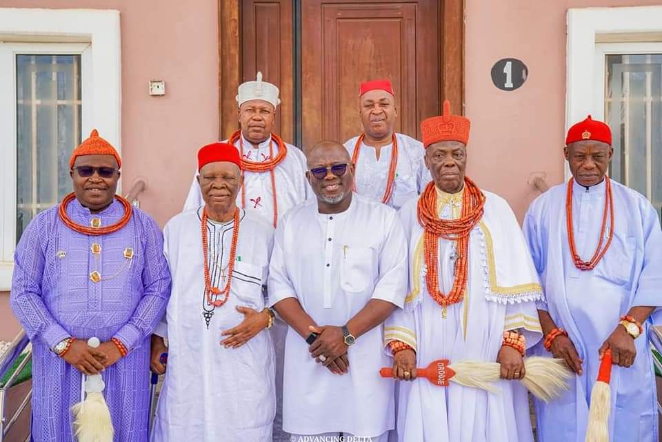 Delta monarchs congratulate Oborevwori, say he’ll do well as governor; commend, describe Okowa as consummate leader