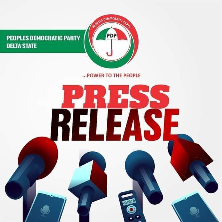 PRESS RELEASE – LG Polls: Delta PDP dismisses APC’s emotional instability; it’s caused by trauma