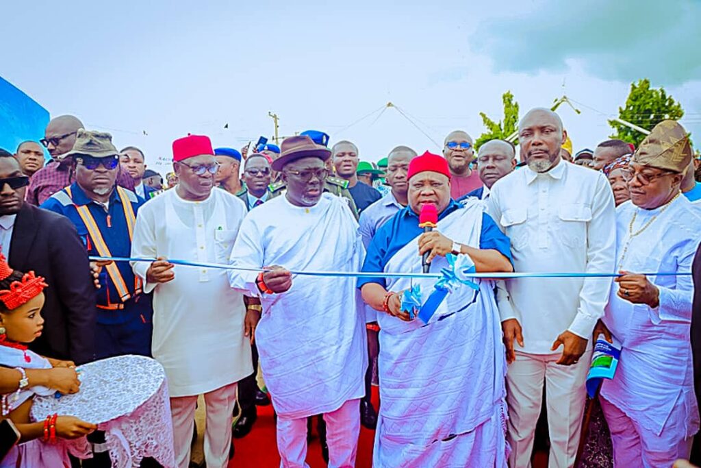 Adeleke inaugurates Okpanam-Ibusa bypass, as Oborevwori vows credible LG polls