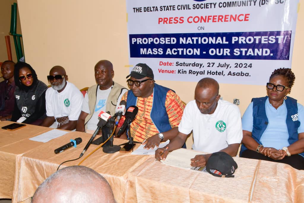 We’ll not participate in nationwide protests, says Delta Civil Society