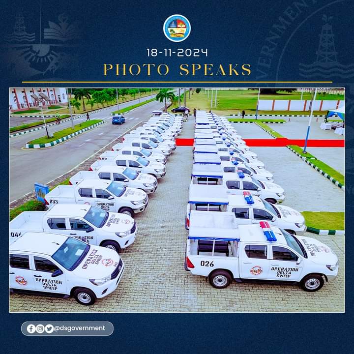 To enhance peace, security in Delta, Oborevwori donates 31 operational vehicles to Police, others