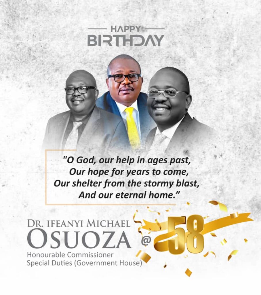 Birthday bell tolls for Osuoza, glorifies God, celebrates his leaders, mentors for trust in him