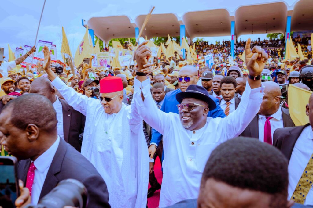 Oborevwori, Okowa, others defection to APC is political tsunami, says Tinubu; ours is a movement, says Oborevwori