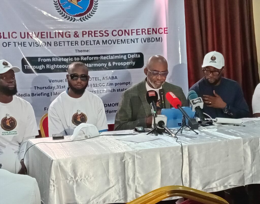 Labour party’s Ken Pela unveils VBDM, laments hazy account for N7 trn to Delta since 2015, urges Oborevwori to probe  N1.3 tr allegedly siphoned by Okowa