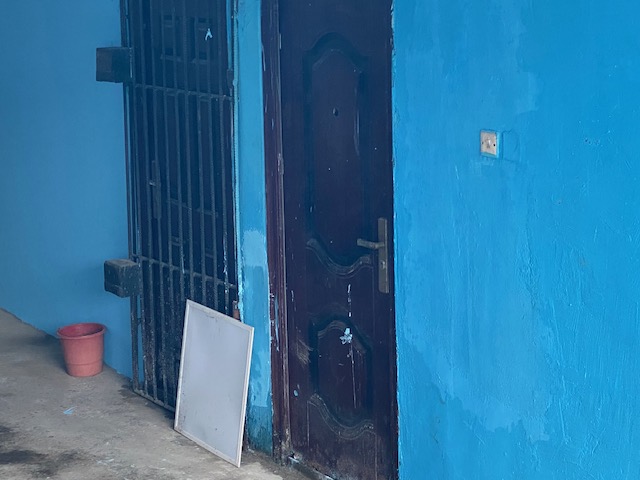 Stephen Keshi Stadium toilet walls, ambiance cleaned, wear fresh paints