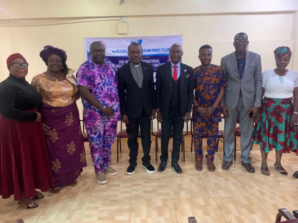 Odugala leads Deltans in prayer, praise to Almighty God