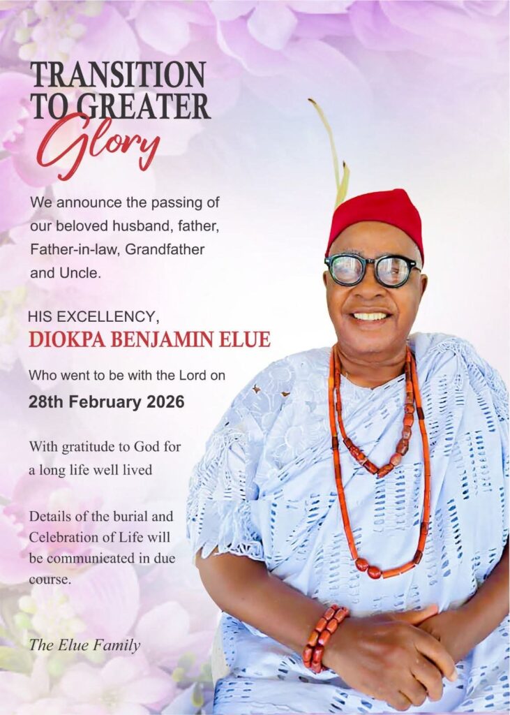 Osuoza mourns passage of Delta’s ex-Deputy Gov, Elue