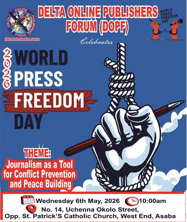 DOPF to Mark Press Freedom Day May 6, tasks Journalism on conflict prevention