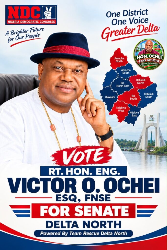 2027: Ochei vows to tackle insecurity, healthcare crisis in Delta North