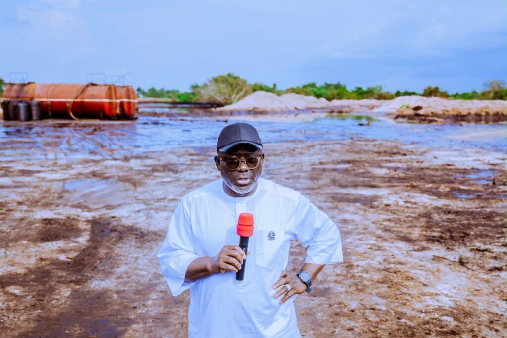 Oborevwori vows to hold oil firm to obligations as he visits Uzere spill sites