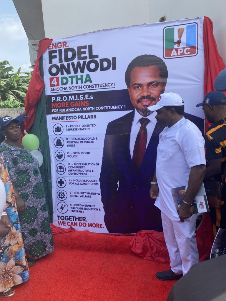 Fidel Onwodi unveils P.R.O.M.I.S.E: Seven-Pillar Manifesto for Aniocha North Constituency I